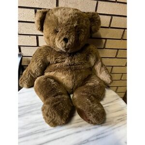 Vintage Mervyns Floppy Friends Brown Teddy Bear Large Plush 27 Inch Korea